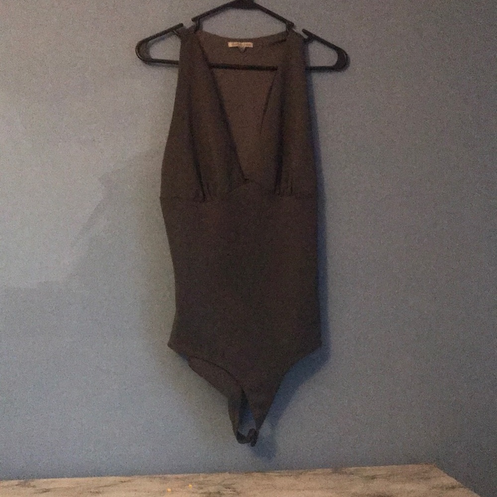 Charlotte Ruse grey bodysuit